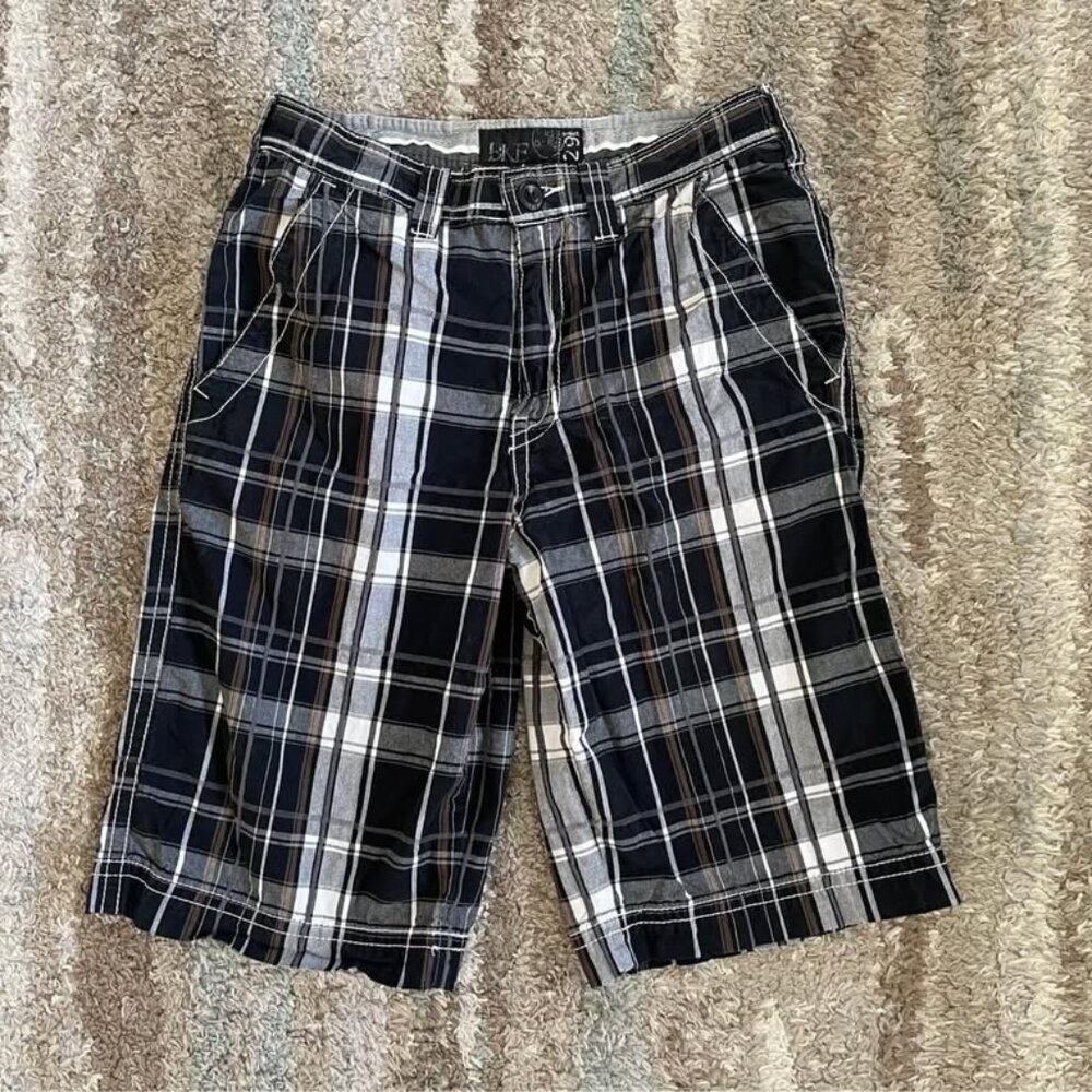 BKE Sz 29 Y2K The Buckle Men’s Plaid Preppy Shorts